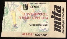 Biglietto calcio coppa usato  Genova