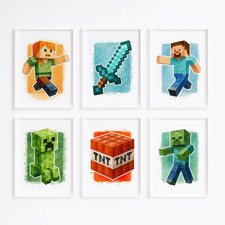 Minecraft character art for sale  NEWTON ABBOT
