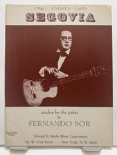 Andres segovia studies for sale  Harford