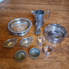 LOTE DE TRABALHO DE ITENS ANTIGOS/VINTAGE BANHADOS A PRATA... REVENDA IDEAL comprar usado LOTE DE TRABALHO DE ITENS ANTIGOS/VINTAGE BANHADOS A PRATA... REVENDA IDEAL comprar usado  Enviando para Brazil