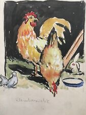Aquarelle originale ferme d'occasion  Vannes