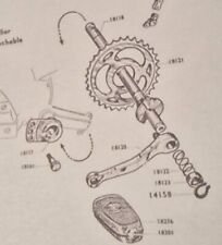Pedal crank shaft for sale  WISBECH