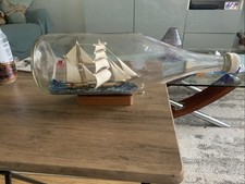 Vintage glass ship for sale  NEATH