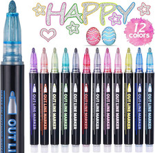 Penne glitterate colorate usato  Roma