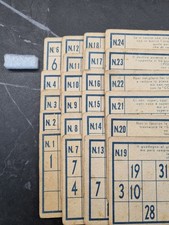Cartelle tombola vintage usato  Collegno