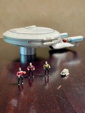 Vintage EUA Enterprise Star Trek NCC-1701-D navio com estatuetas. comprar usado  Enviando para Brazil