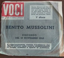 Benito mussolini voci usato  Palermo