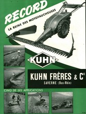 Publicité ancienne kuhn d'occasion  France
