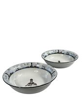 Antigo Totally Today Farol Sopa Tigelas de Cereais 7 1/4" Cenas Costeiras Conjunto de 2 comprar usado  Enviando para Brazil