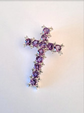 Pendentif croix améthyste d'occasion  L'Île-Rousse