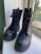 Black leather size for sale  MANCHESTER
