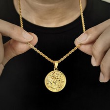 Round gold plated for sale  Pine Brook
