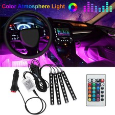 Tira de luz de lámpara de atmósfera decorativa para piso interior de automóvil LED RGB para GMC Acadia segunda mano  Embacar hacia Mexico