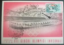 Cartolina olimpiadi cortina usato  Viareggio