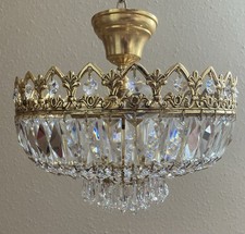 Beautiful crystal basket for sale  SCUNTHORPE