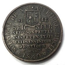 Médaille commémorative 1840 d'occasion  La Colle-sur-Loup