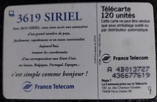 Télécarte f515 siriel d'occasion  Cubjac