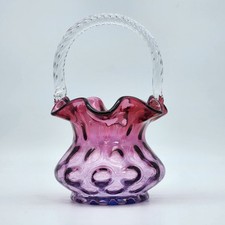 Fenton glass basket for sale  New Milford