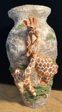 Vaso 3D girafas zoológico-núcleo animal ou decoração tema quarto infantil 9”x 3” X 7,5”, usado comprar usado  Enviando para Brazil
