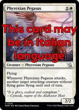 Mtg phyrexian pegasus usato  Bari
