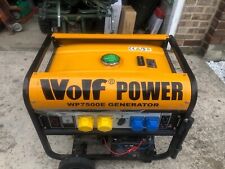 Generator wolf wp7500e for sale  SHEFFIELD