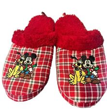 Chinelos xadrez vermelho Natal Mickey & Pluto meninos Disney Store tamanho 11/12 comprar usado  Enviando para Brazil