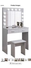 Grey dressing table for sale  LEICESTER