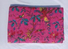 Usado, Colcha de cama 100% algodão feita à mão indiana decoração para casa arte colcha Kantha comprar usado  Enviando para Brazil