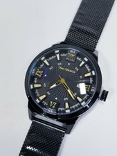 ONE QUARTER 45mm Stainless Steel Quartz 30m Water Resistant Black/Graphite Watch comprar usado  Enviando para Brazil