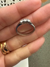 Anello oro bianco usato  Trieste