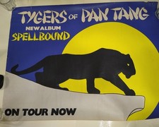 TYGERS of PAN TANG pôster vintage turnê concerto Spellbound LP metal raro novo sem caixa comprar usado TYGERS of PAN TANG pôster vintage turnê concerto Spellbound LP metal raro novo sem caixa comprar usado  Enviando para Brazil