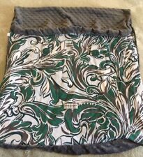 Assento de carro dossel masculino 2 lados cinza minky lã verde folhas brancas florais comprar usado  Enviando para Brazil