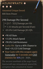 💥DIABLO 4💥TEMPORADA 9💥Espada de uma mão💥Azurewrath 4GA 30% comprar usado  Enviando para Brazil