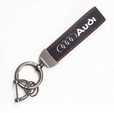 Portachiavi Audi in Pelle con Cuciture Rosse e Logo, usado comprar usado  Enviando para Brazil