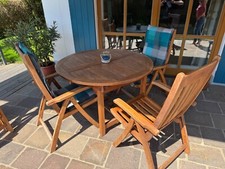 Teakholz massiv tisch gebraucht kaufen  Friesenried