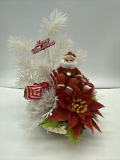 Vintage flocked santa for sale  Green Bay