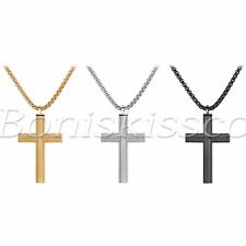 Colar corrente pingente cruz aberto frasco cinzas perfume aço inoxidável masculino comprar usado  Enviando para Brazil