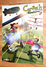 1999 Crash Bandicoot Warped / Lara Croft PlayStation PS1 Raro Vintage 54x41cm comprar usado  Enviando para Brazil