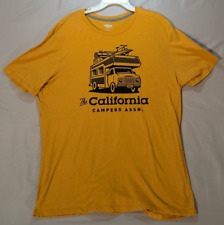 Camiseta Old Navy Para Hombre Talla XXL Amarilla The California Campers Assn. Estampado gráfico T segunda mano  Embacar hacia Argentina