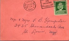 GOLDPATH: CARTÃO POSTAL DOS EUA 1940, ST. LOUIS, MO CV832_P09 comprar usado  Enviando para Brazil