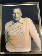 Foto vintage assinada por Frank Sinatra autografada 8” X 10” personalizada em 1983. 🔥 comprar usado  Enviando para Brazil