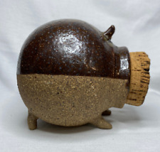 Cofrinho de cerâmica vintage meados do século caixa de dinheiro rolha de nariz de cortiça comprar usado  Enviando para Brazil