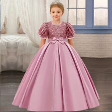 Vestidos de concurso de lantejoulas para meninas princesa infantil dama de honra vestido de festa de formatura comprar usado  Enviando para Brazil