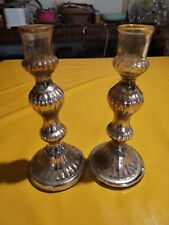 Bougeoirs verre mercurisé d'occasion  Grand-Champ