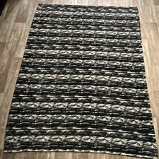 blanket white throw black for sale  Madison Heights