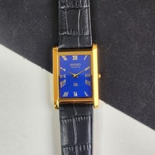 Relógio de pulso masculino vintage Seiko slim quartzo rosto azul - FRETE GRÁTIS comprar usado Relógio de pulso masculino vintage Seiko slim quartzo rosto azul - FRETE GRÁTIS comprar usado  Enviando para Brazil