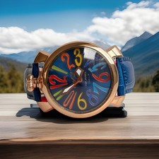 Relógio de pulso GaGà Milano Manuale ouro rosa mostrador multicolorido 40 mm quartzo novo em folha 2025 comprar usado  Enviando para Brazil