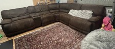 Faux suede sectional for sale  Brookline