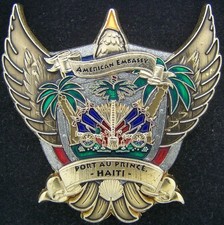 Moeda desafio Destacamento de Guarda de Segurança Marinha MSG Porto Au Príncipe Haiti comprar usado  Enviando para Brazil