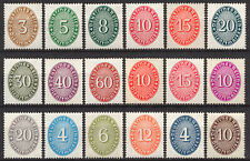 MiNr. 114-131 + Lote + einzeln DR Dienstmarken - Wertziffern Oval -  o / */ **, usado comprar usado  Enviando para Brazil